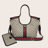Embroidered Canvas GG Tote Bag Set
