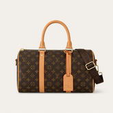 Luxury Leather Monogram Travel Bag