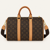 Leather Crossbody Duffle Bag
