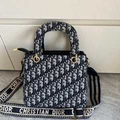 Canvas Top Handle Shoulder Crossbody Bag