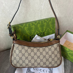 Beige GG Mini Shoulder Bag