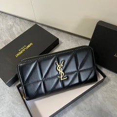 Quilted Leather YL Wallet