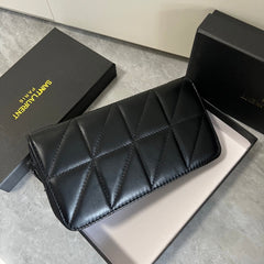 Quilted Leather YL Wallet