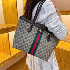 Brown GG Leather Shoulder Bag