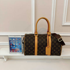 Luxury Leather Monogram Travel Bag