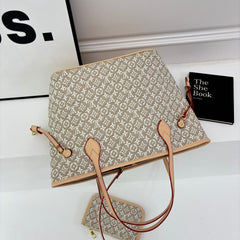 Beige Bag with Pouch