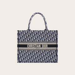 Canvas CD Monogram Black Tote Bag