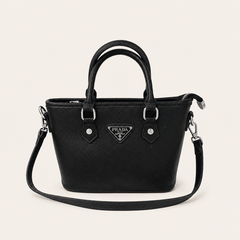 Leather PR Inspired Mini Tote Crossbody Bag