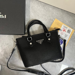 Leather PR Inspired Mini Tote Crossbody Bag