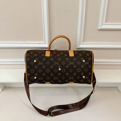 Luxury Leather Monogram Travel Bag